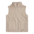 Cream - Front - Animal Womens-Ladies Molly Borg Gilet