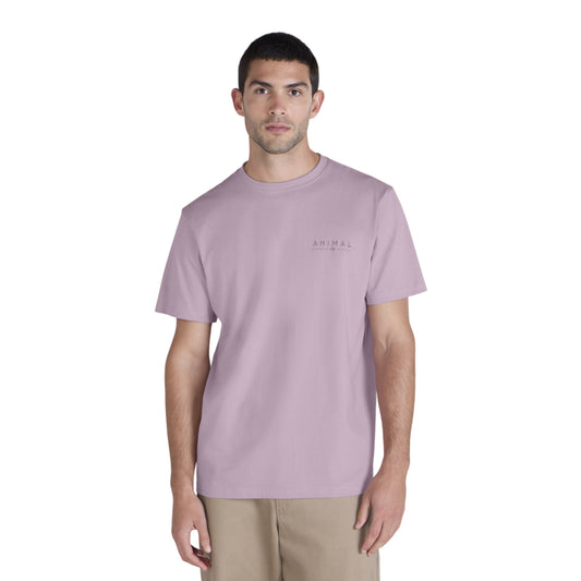 Dark Pink - Front - Animal Mens Chase Relaxed Fit T-Shirt