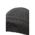 Grey Stripe - Lifestyle - Mountain Warehouse Unisex Adult Knitted Fleece Lined Winter Beanie