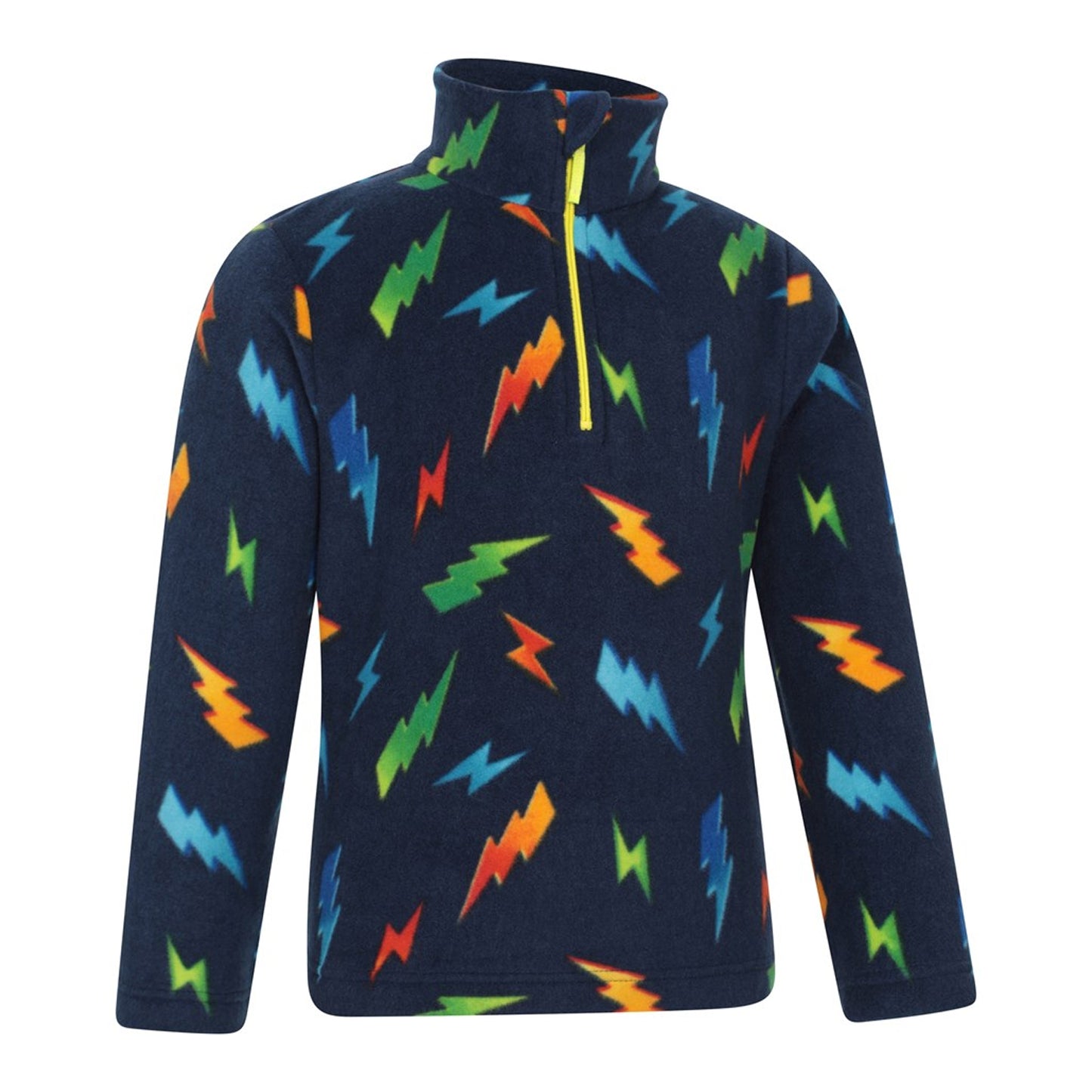 Yellow - Lifestyle - Mountain Warehouse Childrens-Kids Pursuit Fleece Half Zip Fleece