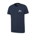 Navy - Side - Mountain Warehouse Mens Banff Graphic Short-Sleeved T-Shirt