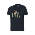 Navy - Side - Mountain Warehouse Mens Stay Sharp Graphic T-Shirt