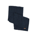 Navy - Back - Animal Drew Knitted Scarf