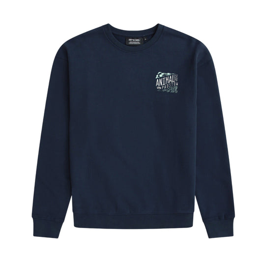 Navy - Front - Animal Mens Jonah Padstow Sweatshirt