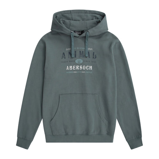 Green - Front - Animal Mens River Abersoch Hoodie