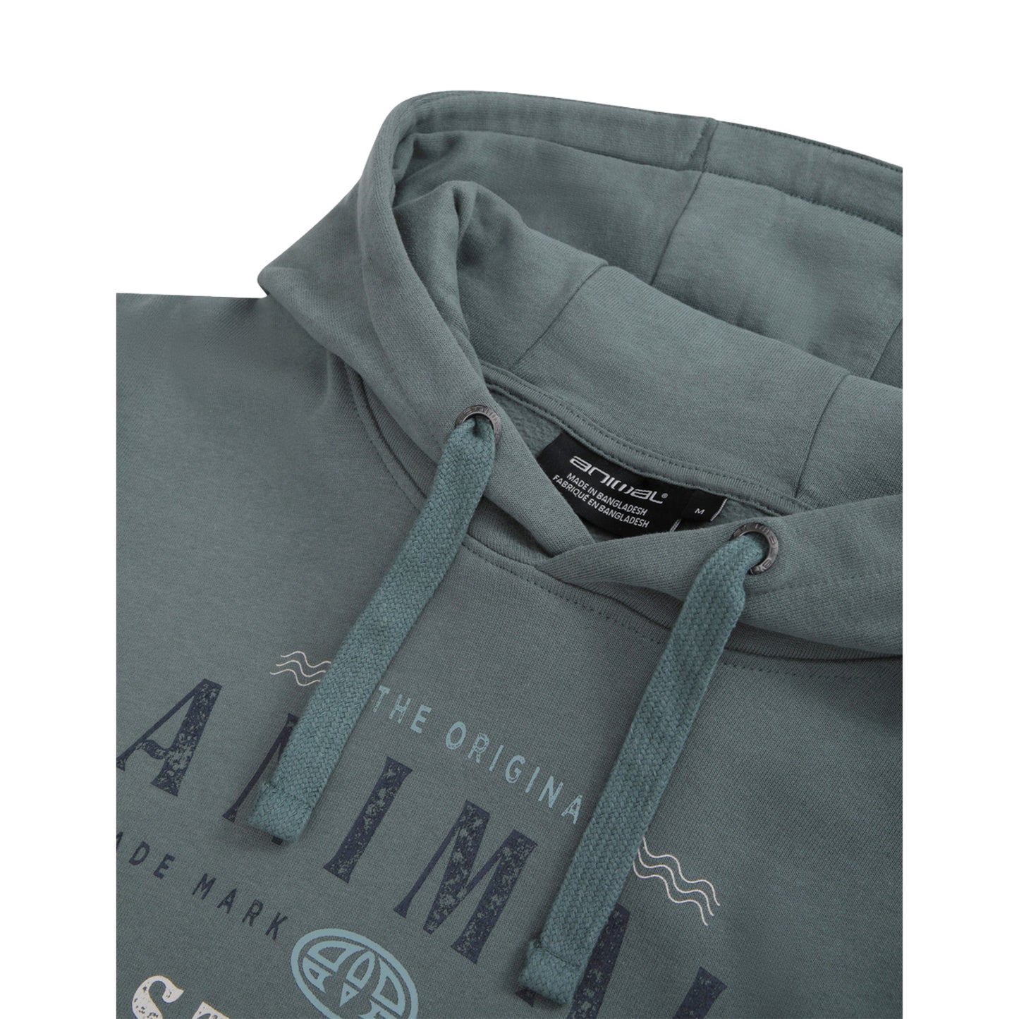 Green - Side - Animal Mens River Falmouth Hoodie
