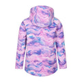 Dark Purple - Back - Mountain Warehouse Childrens-Kids Exodus Printed Soft Shell Jacket