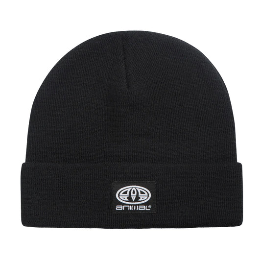 Black - Front - Animal Childrens-Kids Harley Beanie