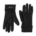 Black - Side - Mountain Warehouse Unisex Adult Grippi Fleece Lined Active Cycling Gloves