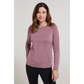 Dusky Purple - Front - Mountain Warehouse Womens-Ladies Quick Dry Long-Sleeved Top