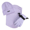 Lilac - Front - Animal Childrens-Kids Ski Gloves Set