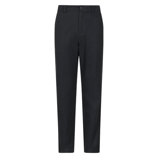 Black - Front - Mountain Warehouse Mens Nature Stretch Chino Trousers