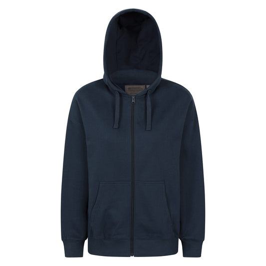 Navy - Front - Mountain Warehouse Womens-Ladies Poplar Full Zip Hoodie