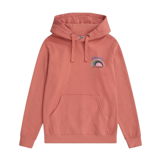 Pink - Front - Animal Womens-Ladies Maya Cromer Hoodie