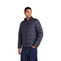 Black - Close up - Animal Mens Lightweight Packable Down Jacket