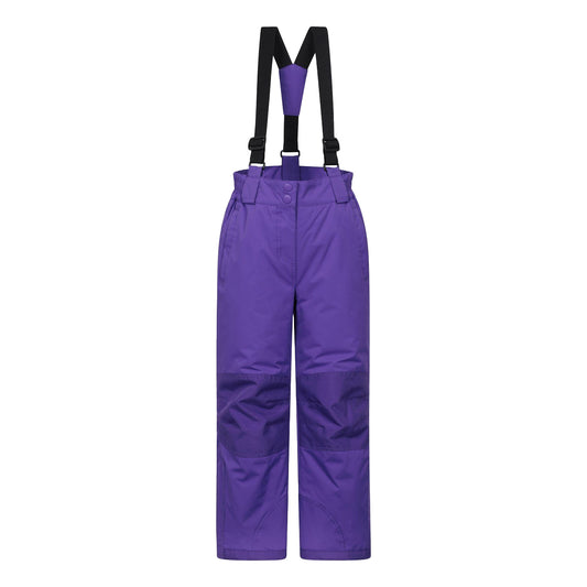 Purple - Front - Mountain Warehouse Childrens-Kids Honey Ski Trousers