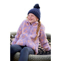 Pink - Pack Shot - Mountain Warehouse Childrens-Kids Wren Borg Fleece Jacket