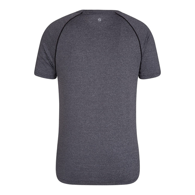 Dark Grey - Back - Mountain Warehouse Mens Agra Striped IsoCool T-Shirt