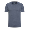 Navy - Front - Mountain Warehouse Mens Agra Striped IsoCool T-Shirt
