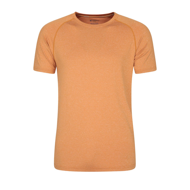 Mustard - Front - Mountain Warehouse Mens Agra Striped IsoCool T-Shirt