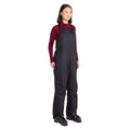 Black - Pack Shot - Mountain Warehouse Womens-Ladies Moon Bib Front Ski Trousers