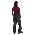 Black - Close up - Mountain Warehouse Womens-Ladies Moon Bib Front Ski Trousers
