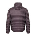 Dark Brown - Back - Mountain Warehouse Mens Hybrid Extreme Featherweight Down Filled Hooded Jacket