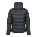 Black - Back - Mountain Warehouse Mens Stratus Down Packable Hooded Jacket