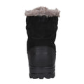 Black - Back - Mountain Warehouse Womens-Ladies Vostock Leather Waterproof Thermal Snow Boots