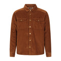 Tan - Front - Mountain Warehouse Mens Chiswick Borg Lined Corded Shirt