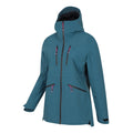 Teal - Side - Mountain Warehouse Womens-Ladies Tempest Waterproof 3 Layer Ski Jacket