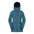 Teal - Front - Mountain Warehouse Womens-Ladies Tempest Waterproof 3 Layer Ski Jacket