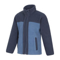 Blue - Side - Mountain Warehouse Childrens-Kids Colour Block Bonded Jacket