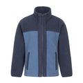 Blue - Front - Mountain Warehouse Childrens-Kids Colour Block Bonded Jacket