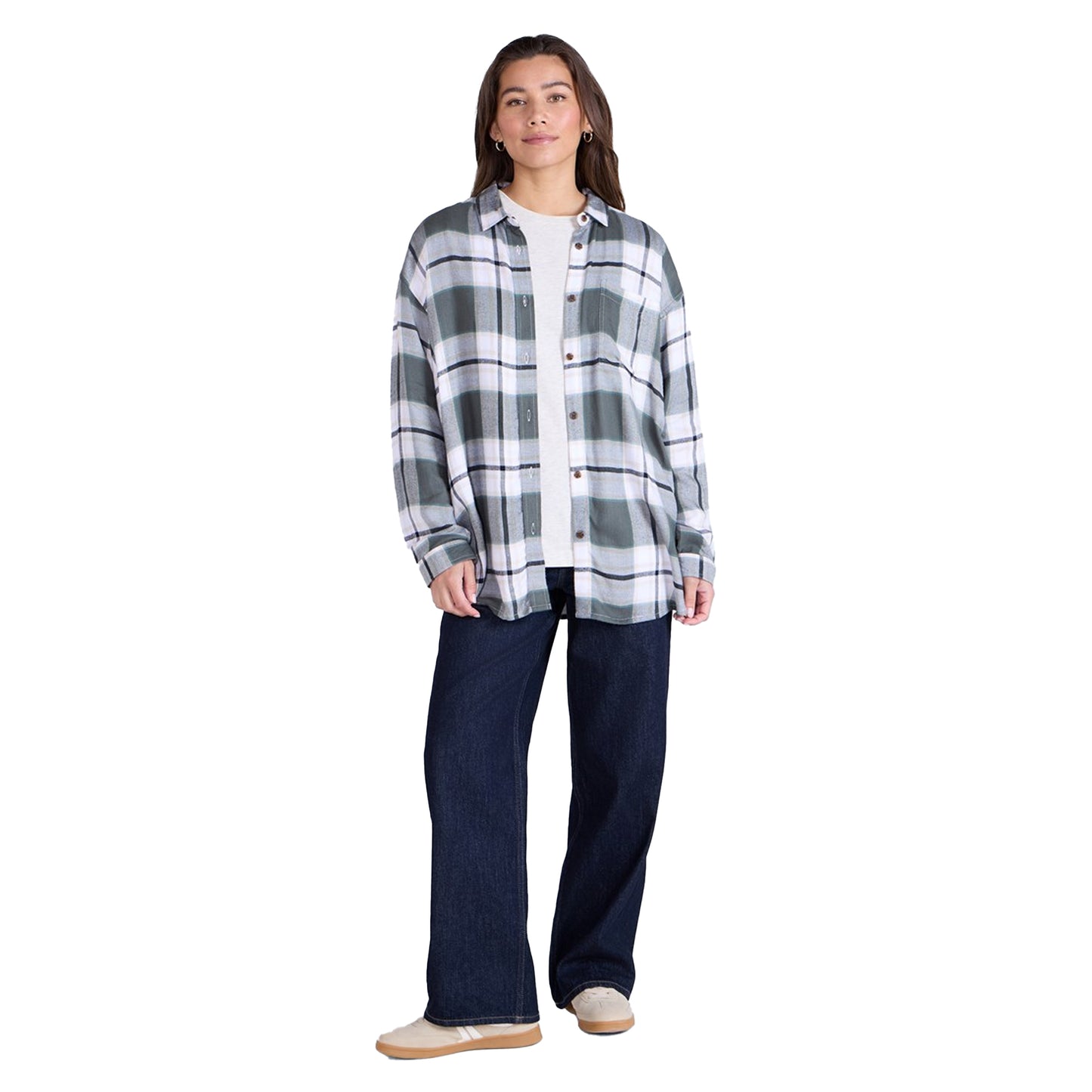 Green - Lifestyle - Animal Womens-Ladies Masie Supersoft Relaxed Fit Shirt