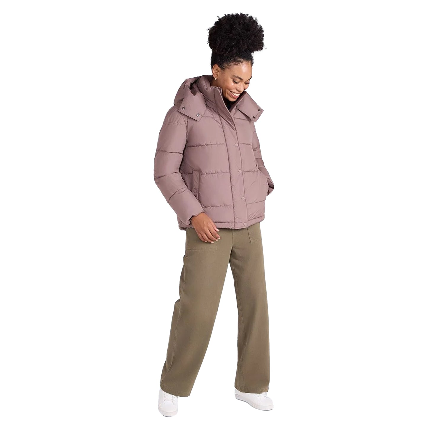 Taupe - Lifestyle - Animal Womens-Ladies Maeve Puffer Jacket