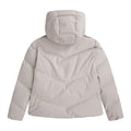 Cream - Back - Animal Womens-Ladies Tess Cropped Down Jacket