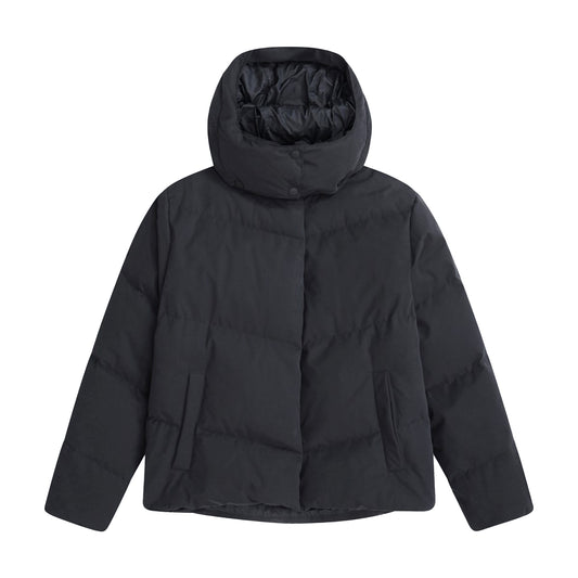 Black - Front - Animal Womens-Ladies Tess Cropped Down Jacket
