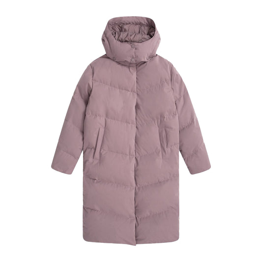 Taupe - Front - Animal Womens-Ladies Tess Longline Down Jacket