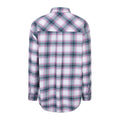 Grey - Back - Mountain Warehouse Womens-Ladies Elm Flannel Relaxed Fit Long-Sleeved Shirt