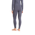 Grey - Back - Animal Womens-Ladies Merino Wool Base Layer Bottoms