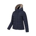 Navy - Side - Mountain Warehouse Womens-Ladies Comfort Padded Jacket