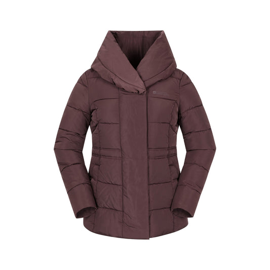 Brown - Front - Mountain Warehouse Womens-Ladies Olive Padded Jacket