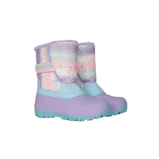 Iridescent - Front - Mountain Warehouse Childrens-Kids Snowball Snow Boots