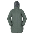 Khaki Green - Front - Mountain Warehouse Womens-Ladies Riviera Padded Waterproof Jacket