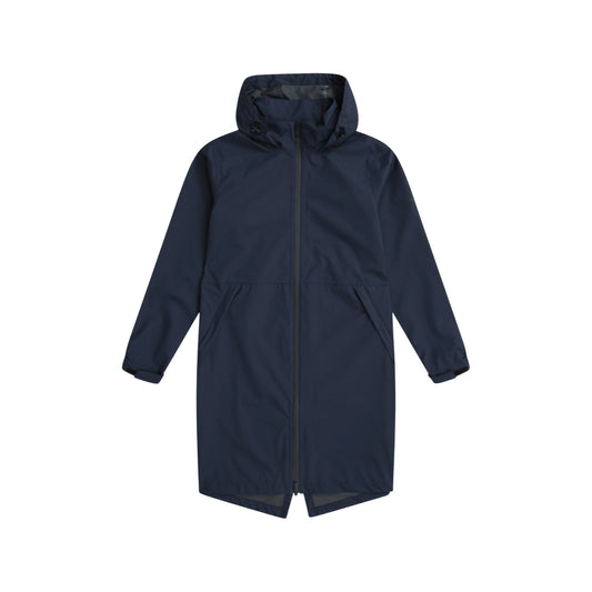 Navy - Front - Animal Womens-Ladies Longline Waterproof Jacket
