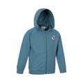 Blue - Side - Mountain Warehouse Childrens-Kids Moon Mountain Full Zip Hoodie