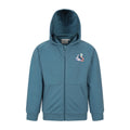 Blue - Front - Mountain Warehouse Childrens-Kids Moon Mountain Full Zip Hoodie