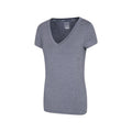Navy - Side - Mountain Warehouse Womens-Ladies Vitality V Neck T-Shirt