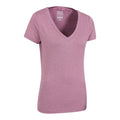 Pink - Back - Mountain Warehouse Womens-Ladies Vitality V Neck T-Shirt